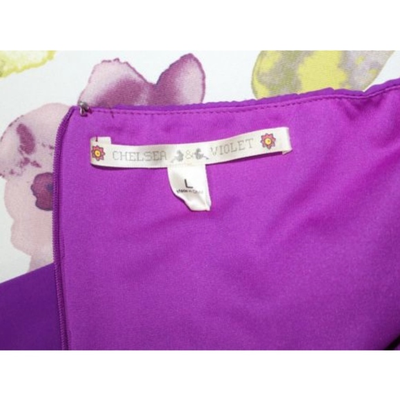 Chelsea & Violet Fuchsia One Shoulder Dress - Picture 7 of 7